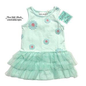 NEW Nina & Nelli 2T Crochet Flower Tulle Tank Dress